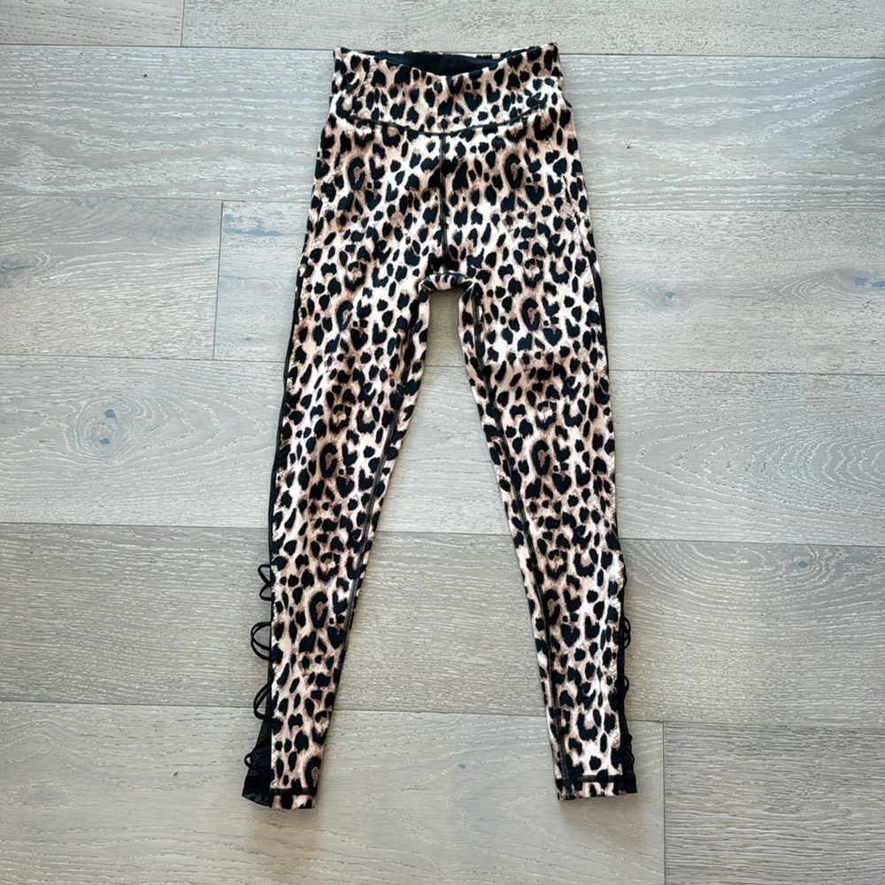 Victoria Secret yoga pants, cheetah print, size 2